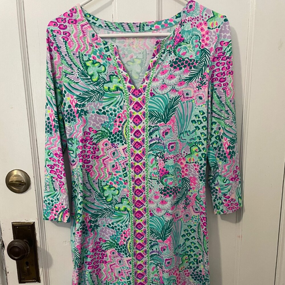 Lilly Pulitzer ChillyLilly Nadine Dress UPF 50+ Size Small (Like New)